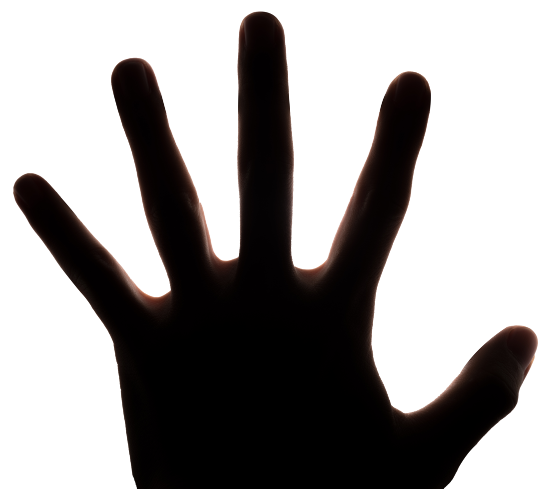 Hand reaching up isolated png