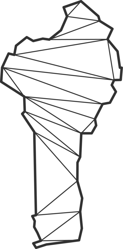 Mosaic triangles map style of Benin. png