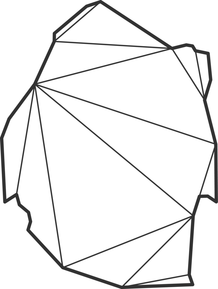 Mosaic triangles map style of Swaziland. png