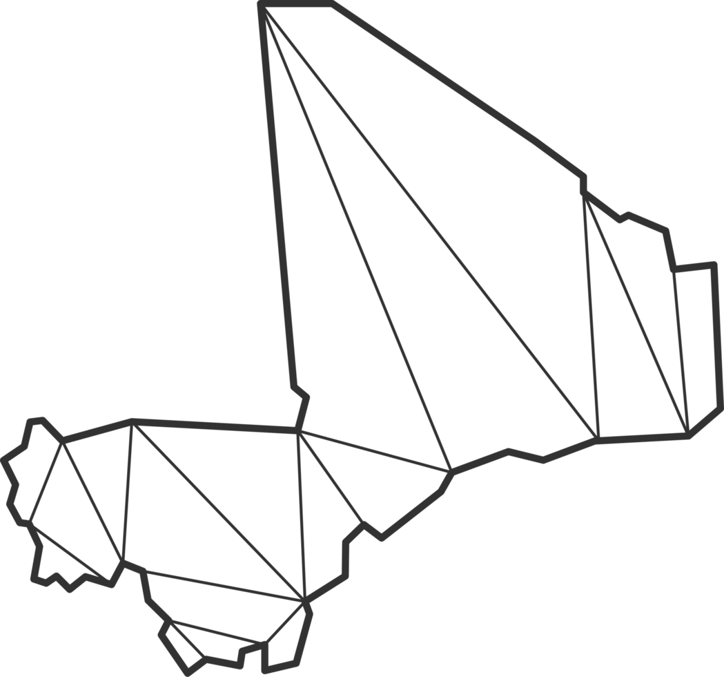 Mosaic triangles map style of Mali. png