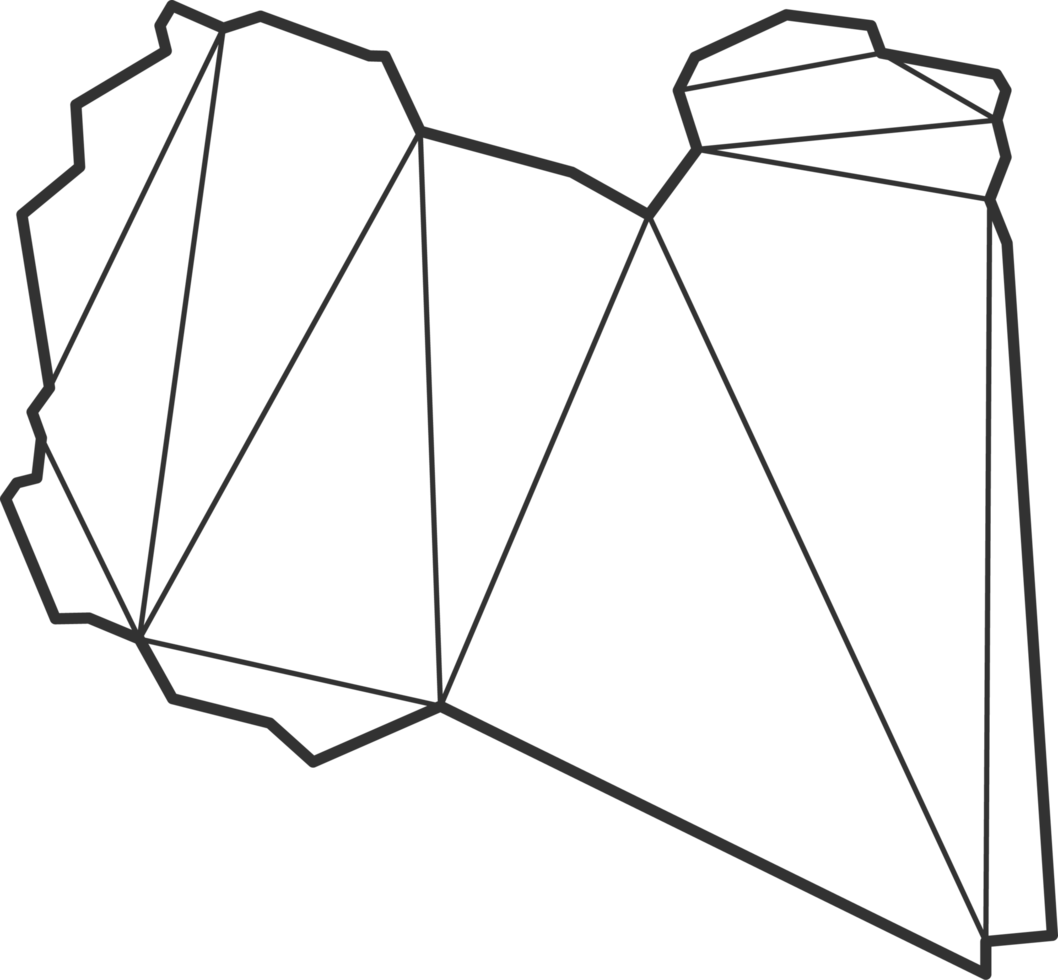 Mosaic triangles map style of Libya. png