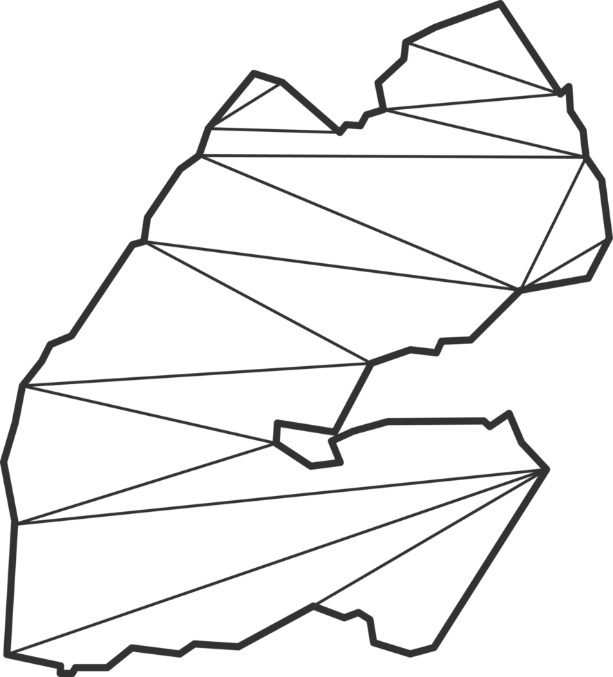 Mosaic triangles map style of Djibouti. png