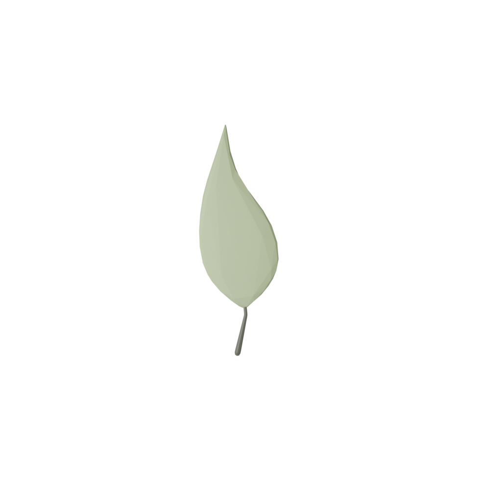 3D Isolated Small Leaves png