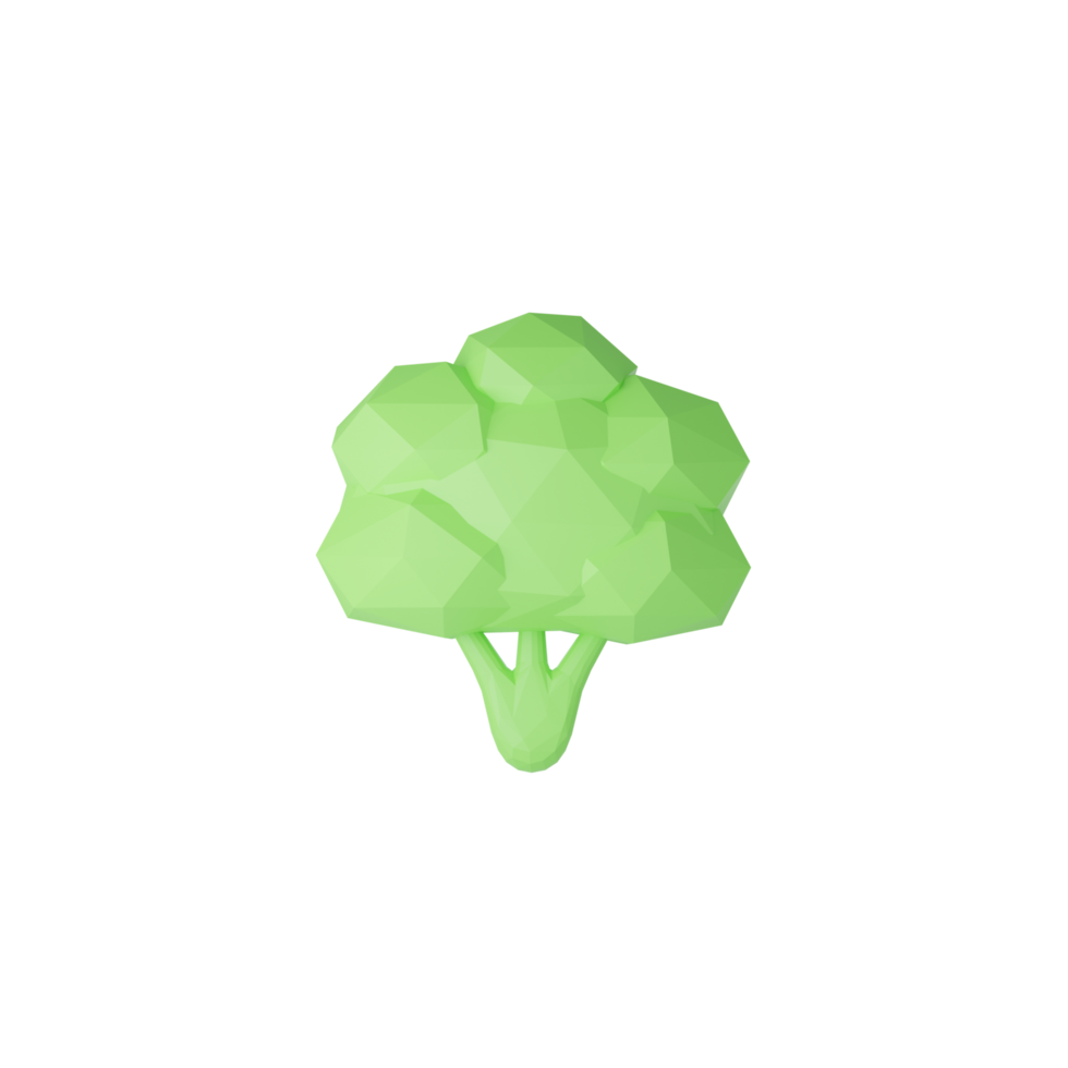 3d geïsoleerd groen broccoli png