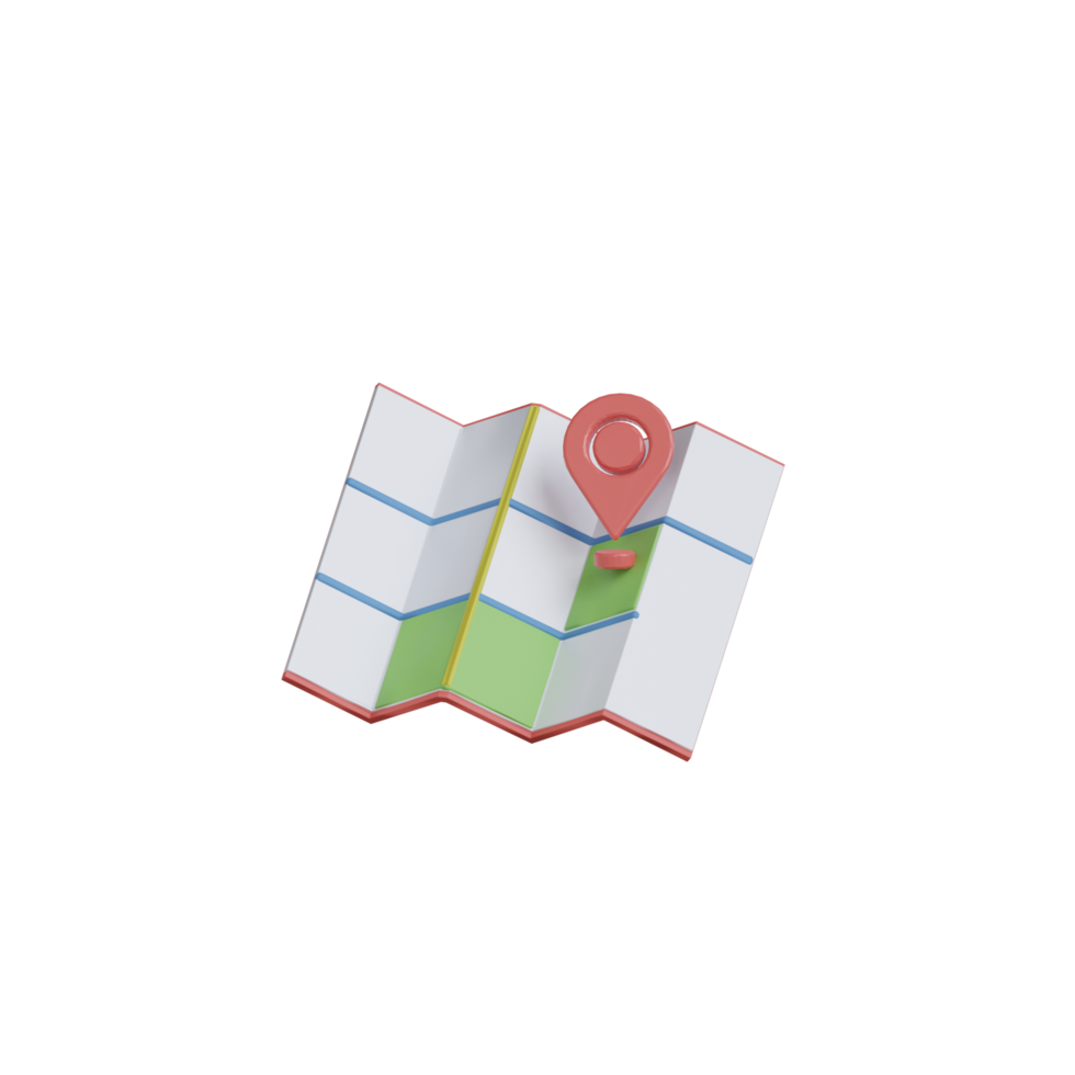 3D Isolated Directions Item png