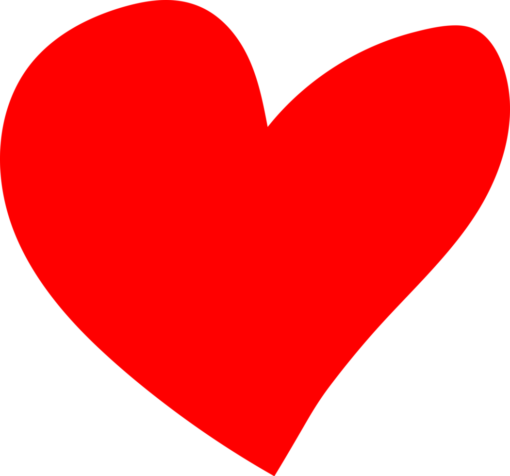 Decorative heart doodle png