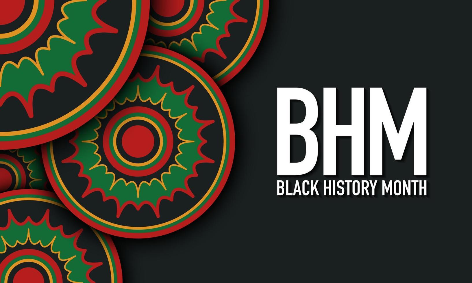 Black History Month Background Design. Vector Illustration.