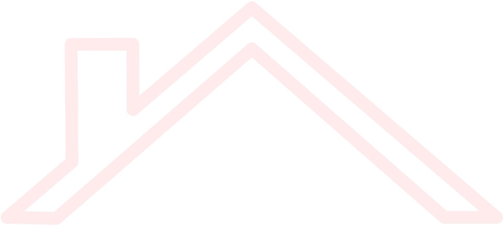 House Roof Icon Outline Isolated on White Background. Minimal House Logo Vector