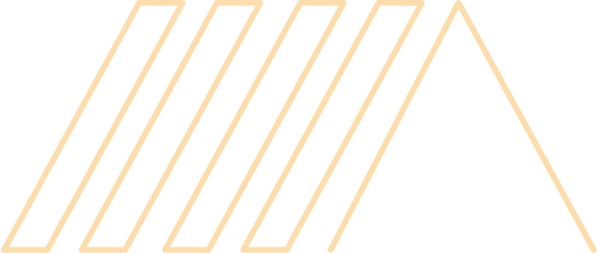 House Roof Icon Outline Isolated on White Background. Minimal House Logo Vector