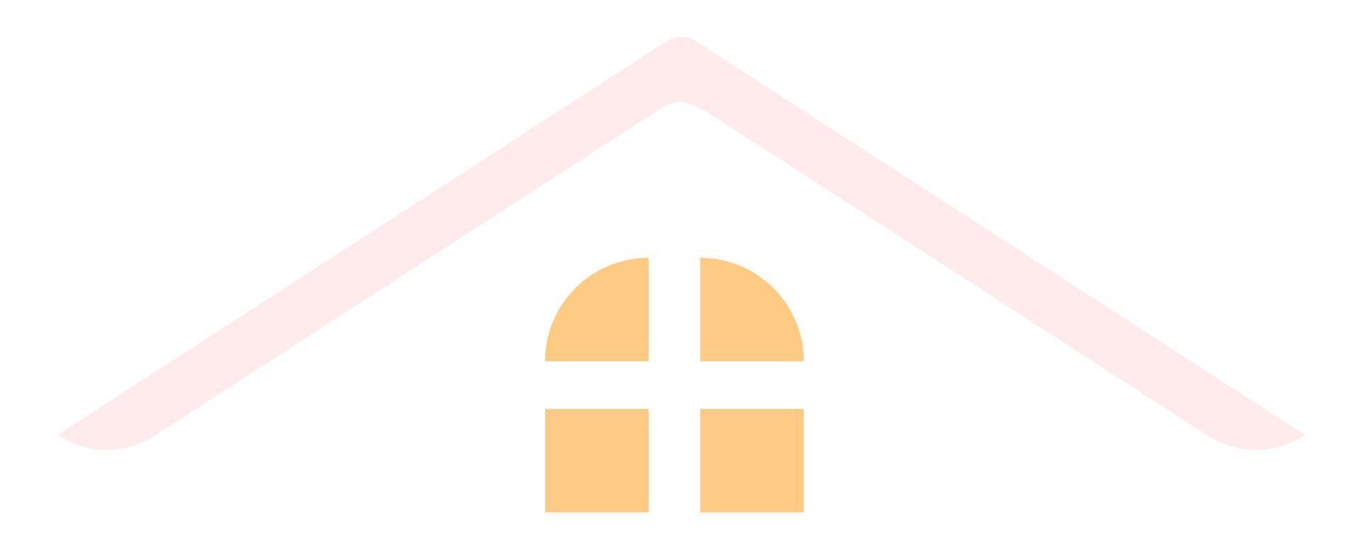 contorno del icono del techo de la casa aislado sobre fondo blanco. vector de logotipo de casa mínima
