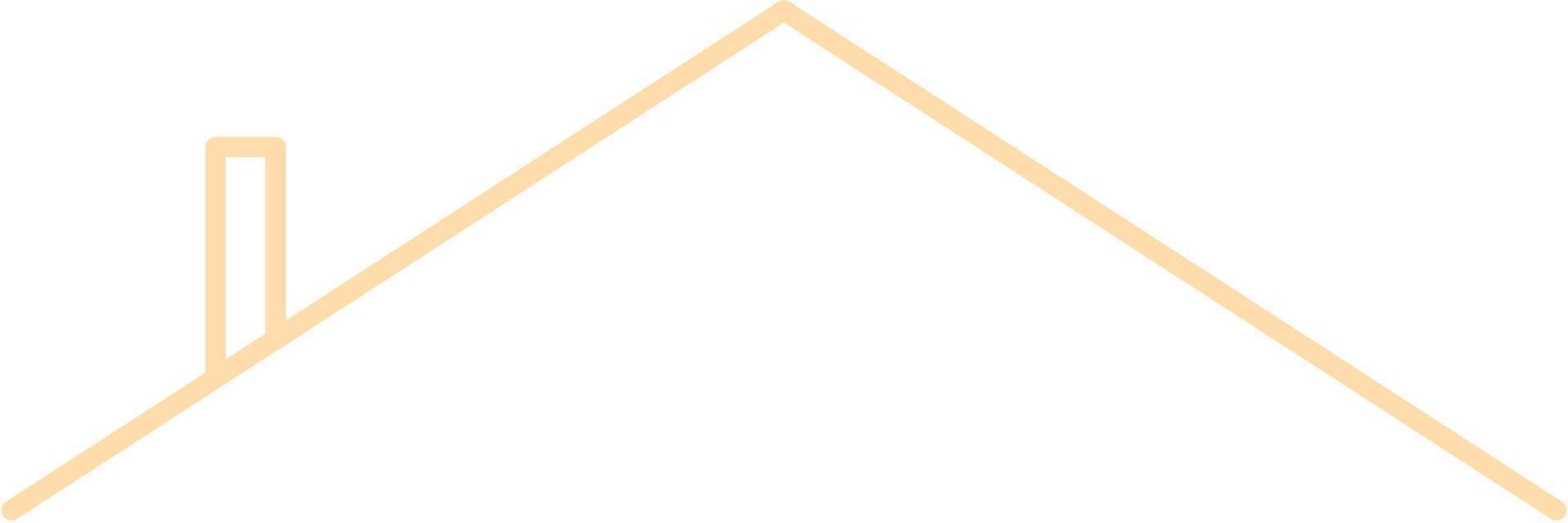 House Roof Icon Outline Isolated on White Background. Minimal House Logo Vector