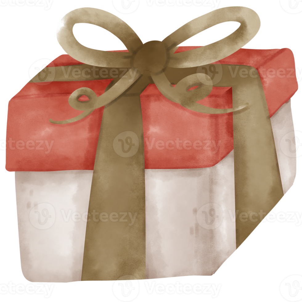 watercolor christmas gift png