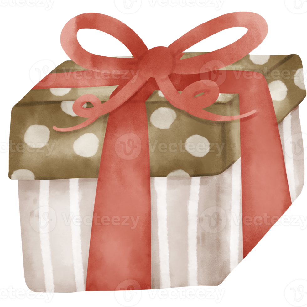 watercolor christmas gift png