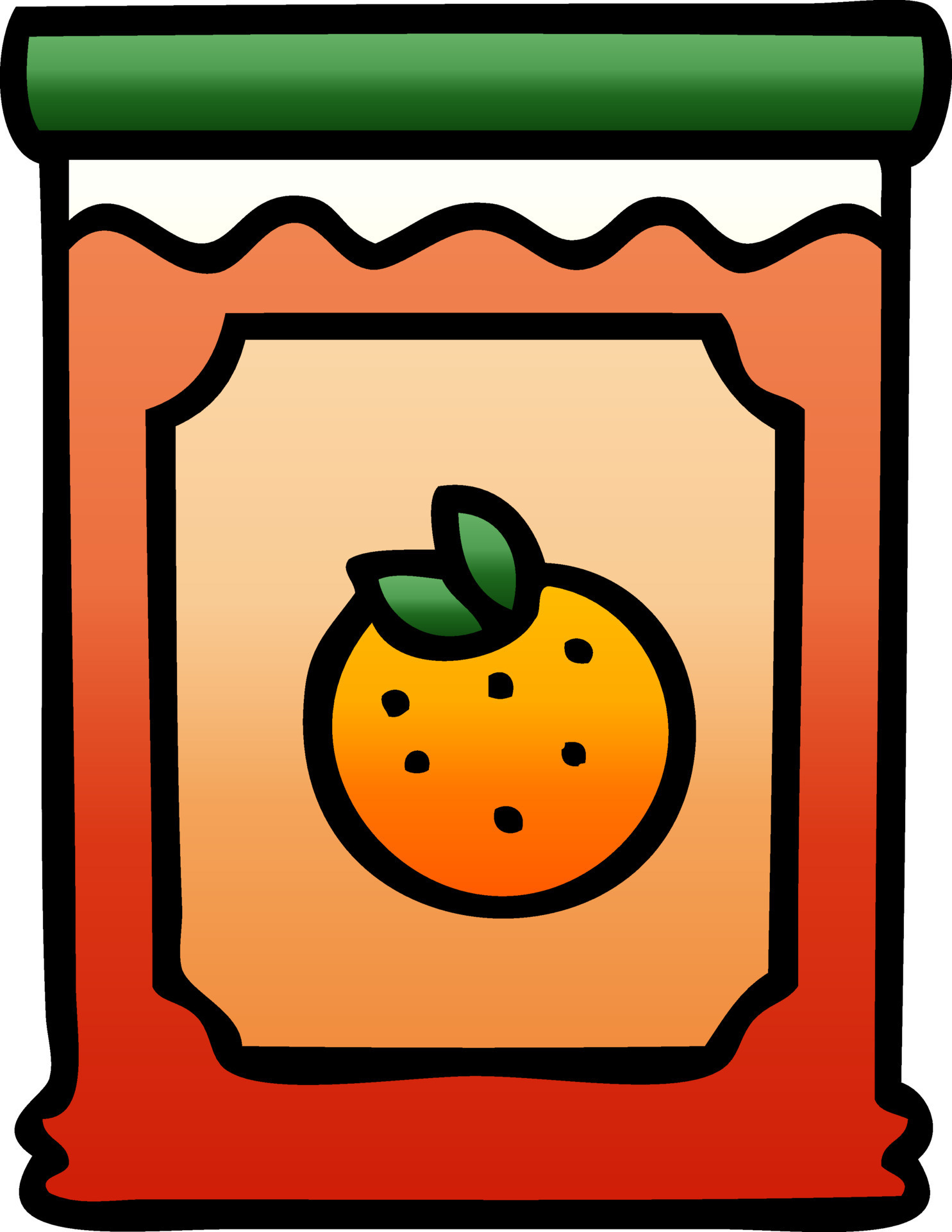 quirky gradient shaded cartoon jar of marmalade 11729983 Vector Art at