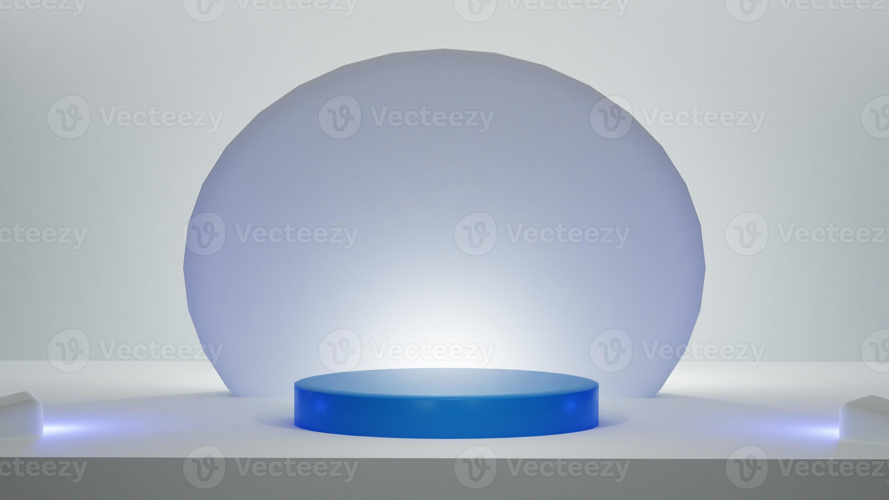 3D rendering blue podium with minimalist studio background. perfect for  showing product and promotion with 4k resolution 11731160 Stock Photo at  Vecteezy