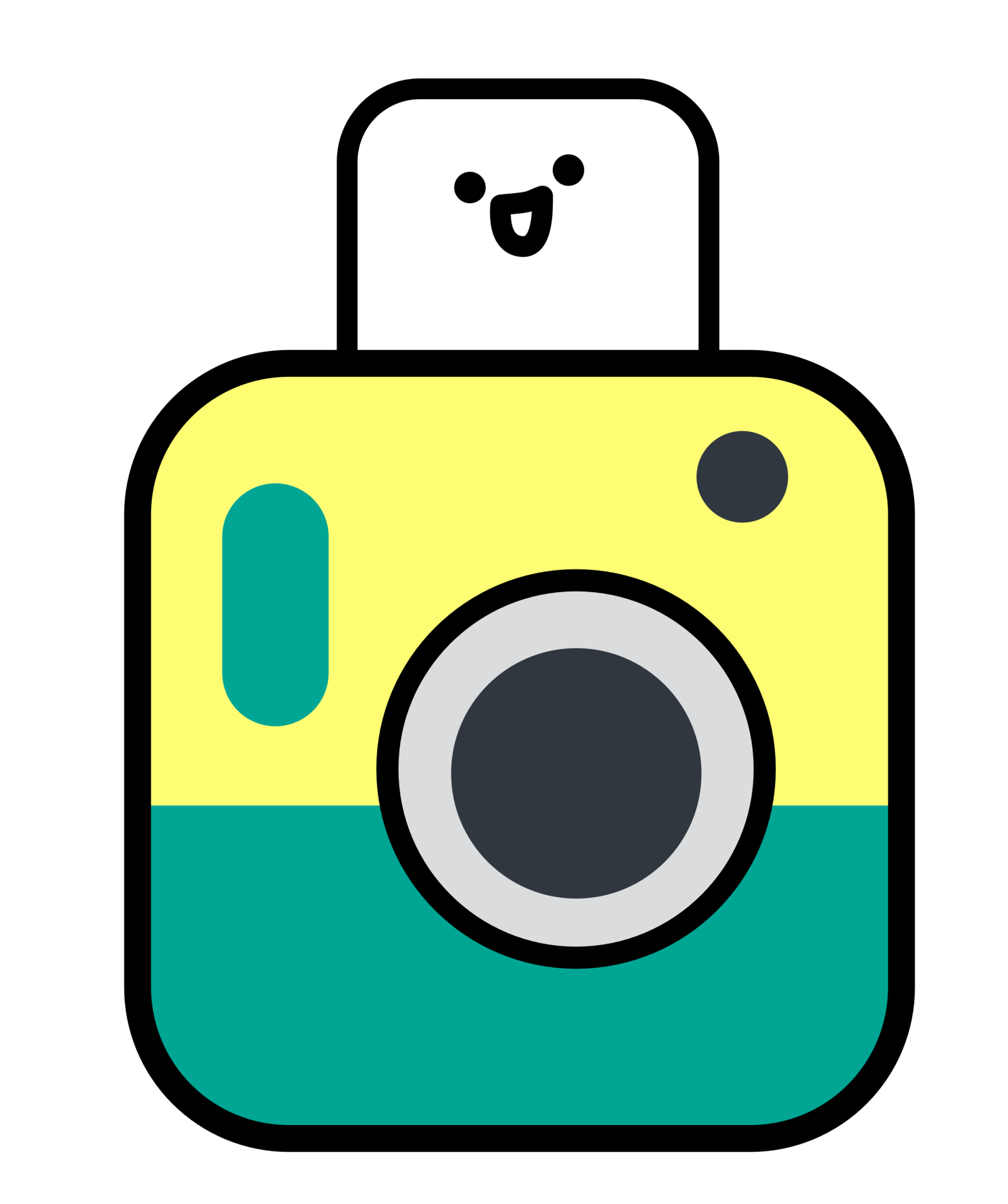 Camera Happy Cute Sticker Decoration 11731277 PNG