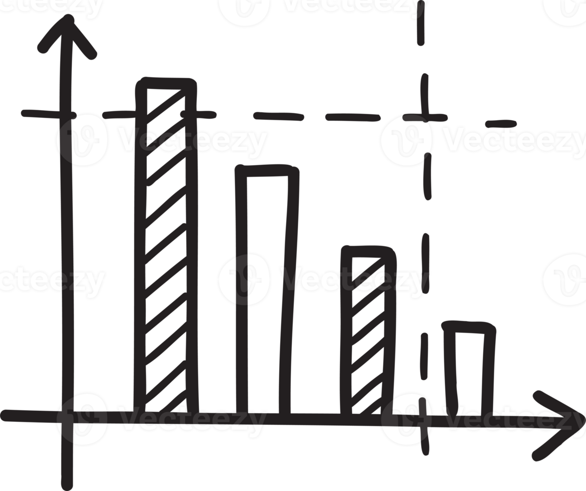 hand gezeichnete diagrammillustration png