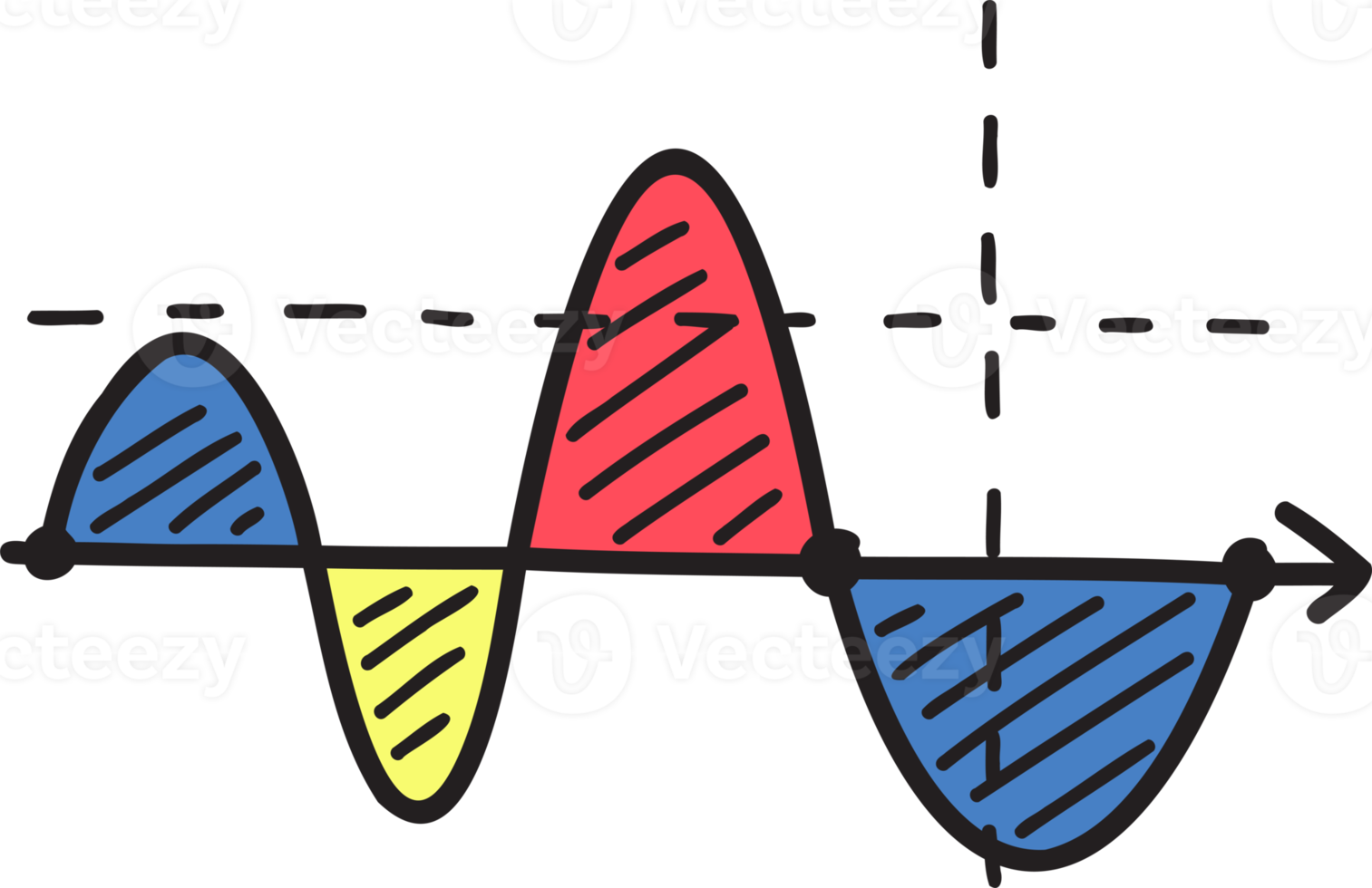 Hand Drawn graph illustration png