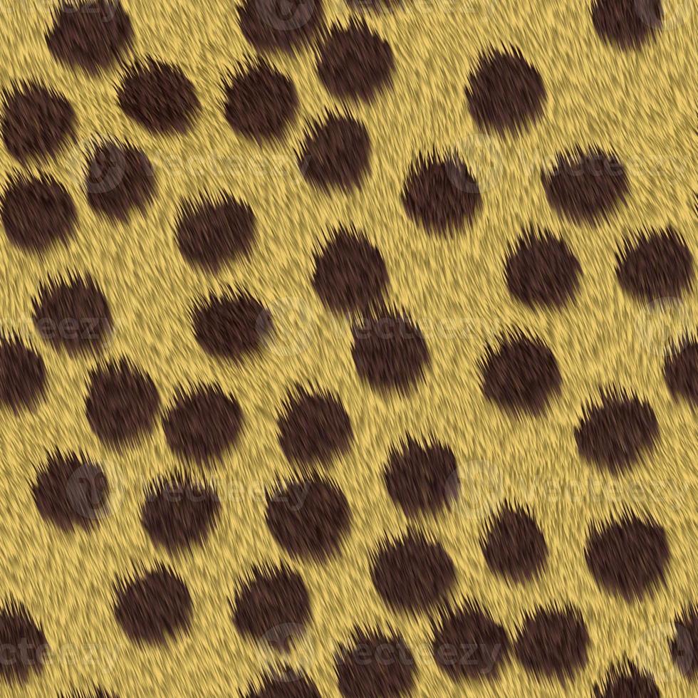 Patrón de piel de jaguar, tigre y pantera textura peluda real sin costuras foto