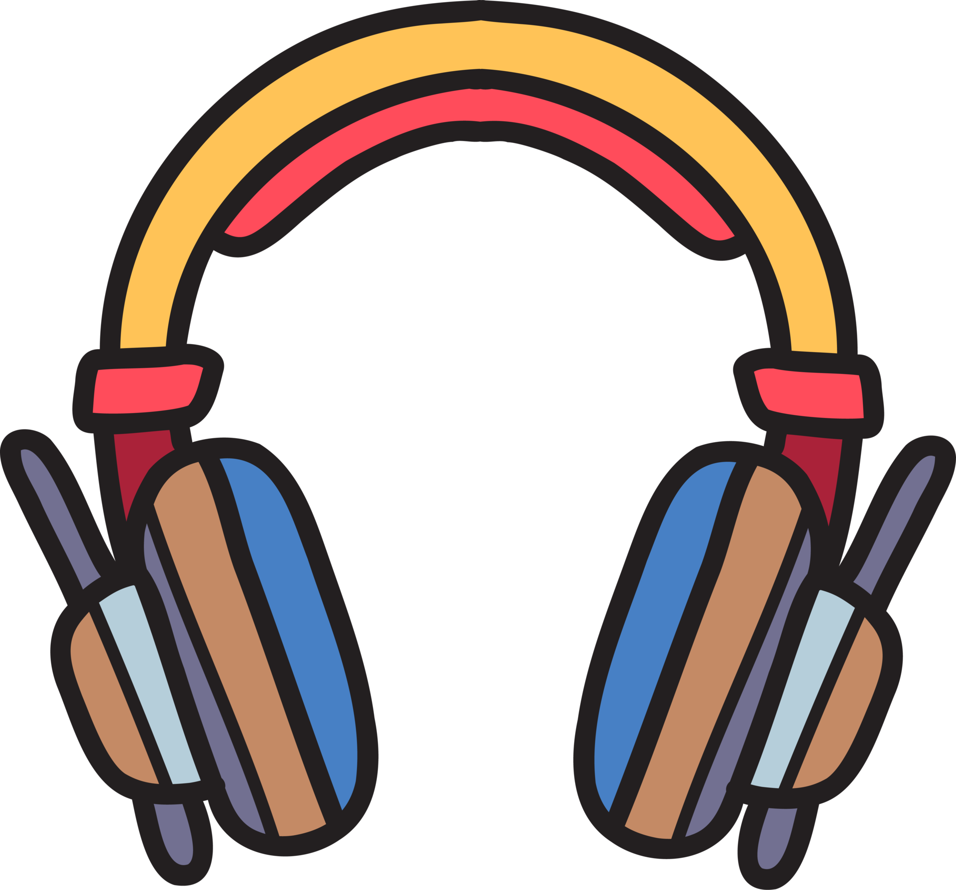 dibujado a mano sobre ilustración de auriculares 11732197 PNG