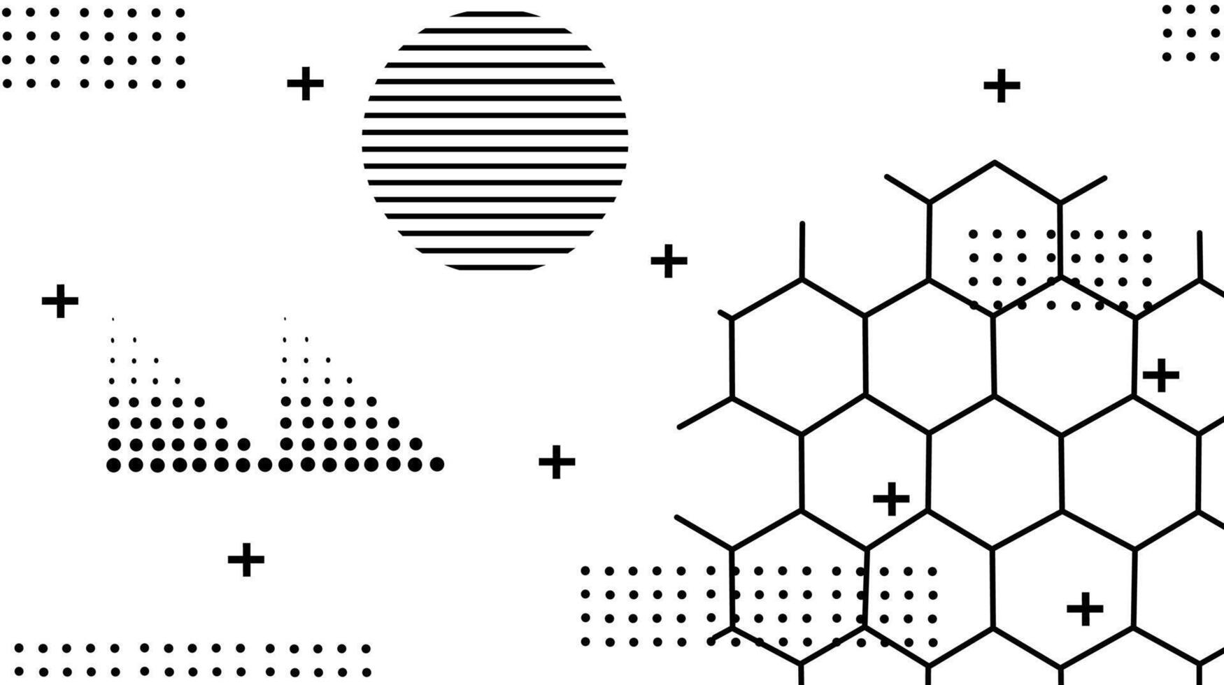 Abstract flat geometric background vector