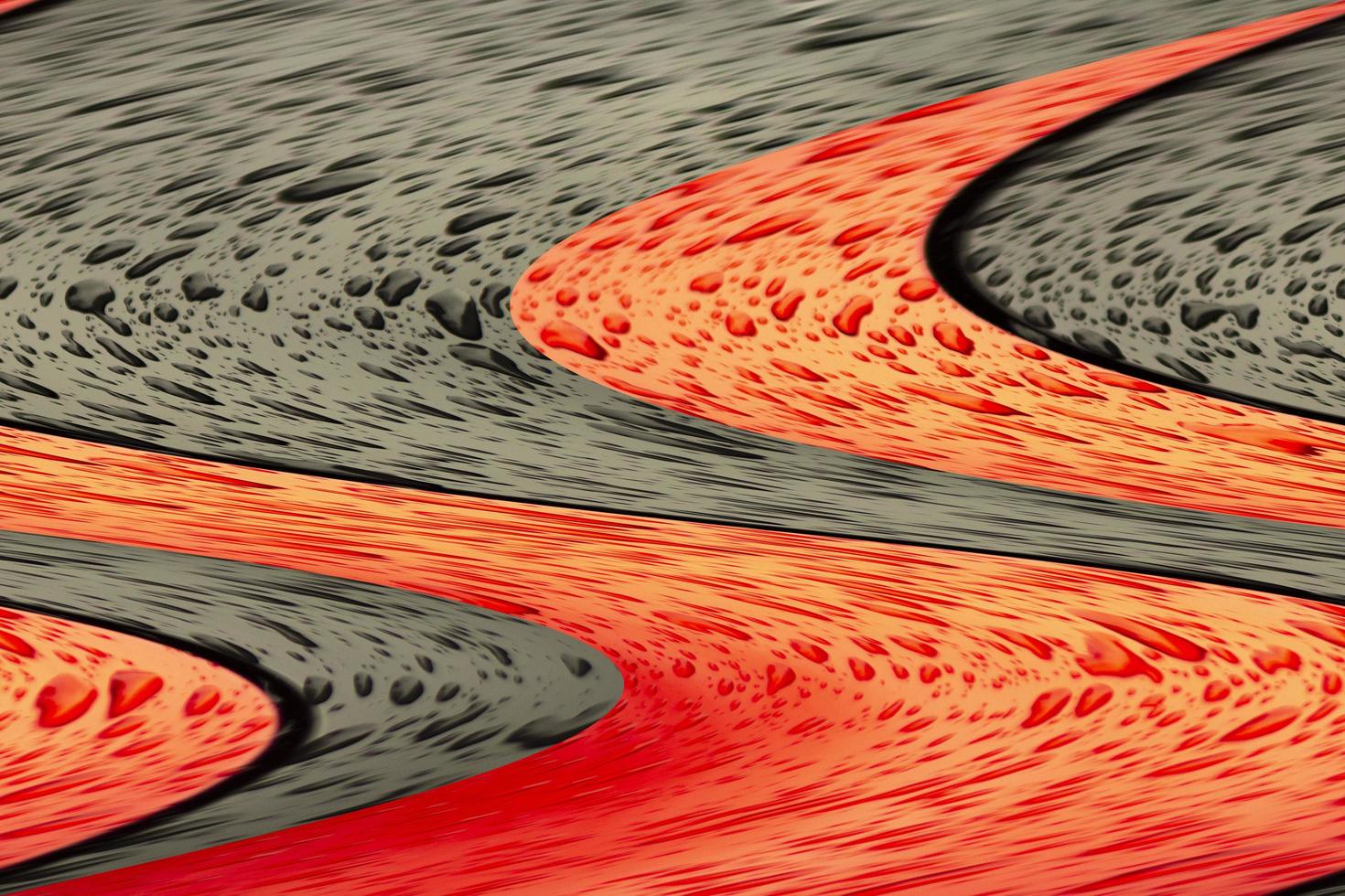 Parts of a wet car. Drops on the surface of the machine. photo