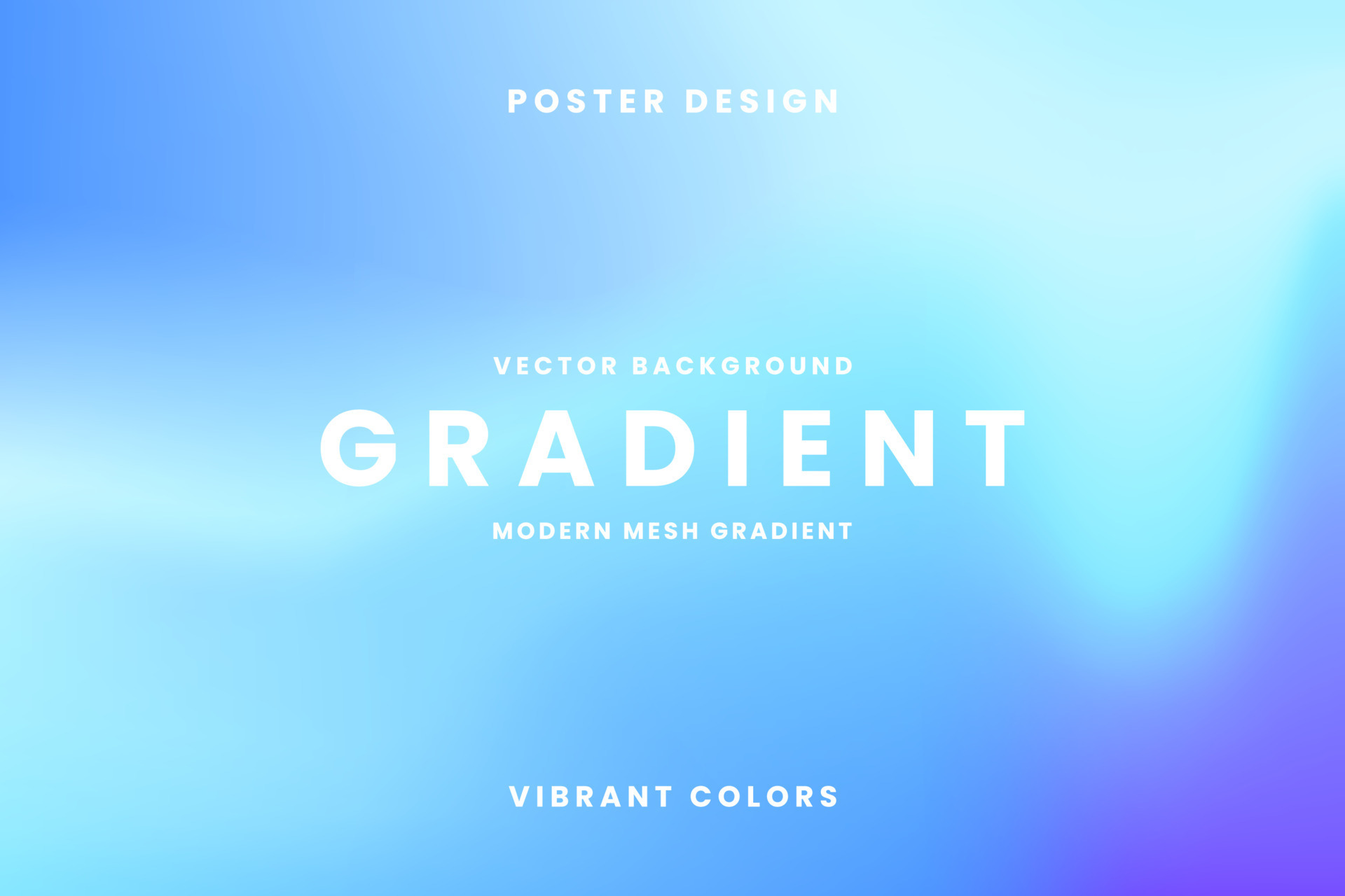 Abstract blurred gradient mesh background in bright multi-color ...