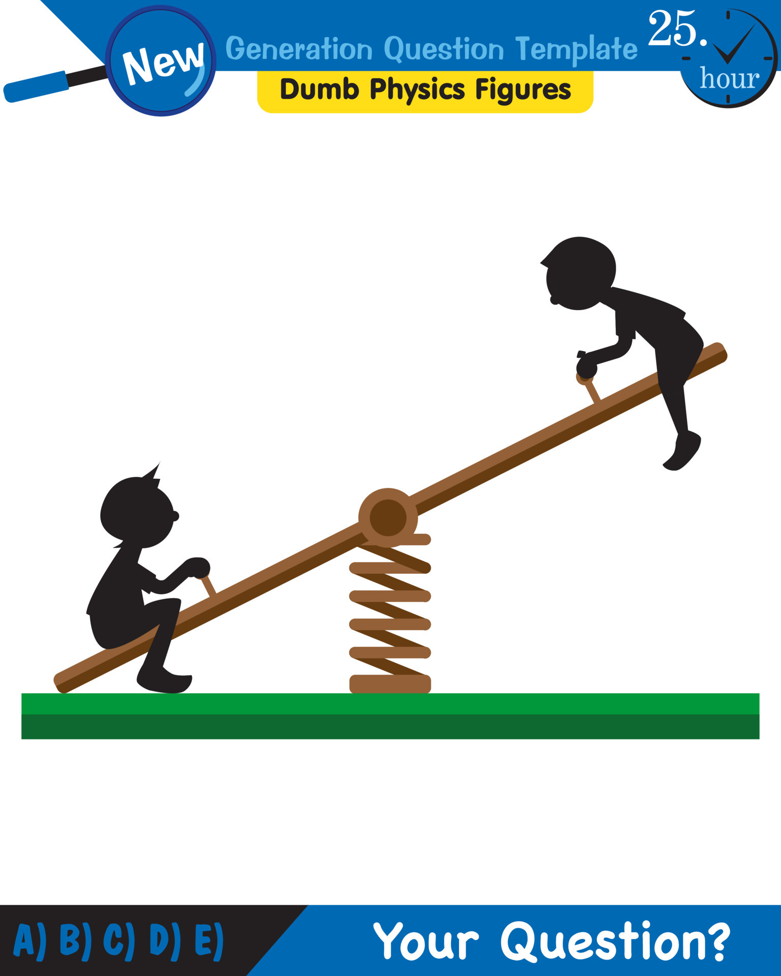 Physics, Lever examples vector illustration, simple machines, next