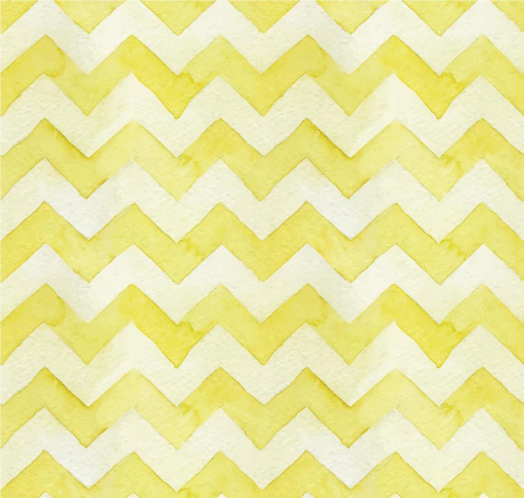 watercolor seamless pattern, yellow chevron print, zigzag. digital paper, scrapbooking. cute background in pastel colors vector