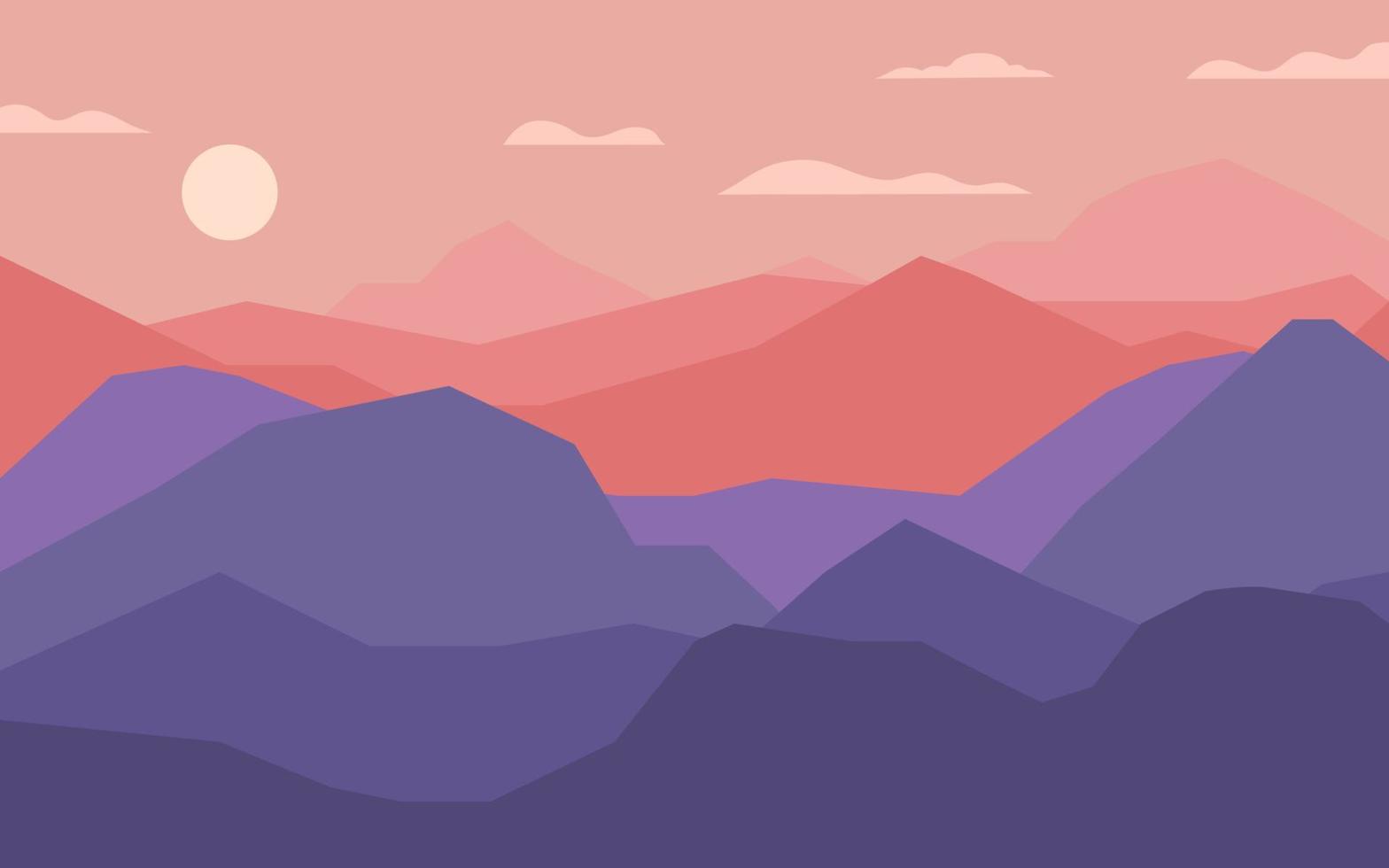 fondos de pantalla paisaje naturaleza plana ilustración vector