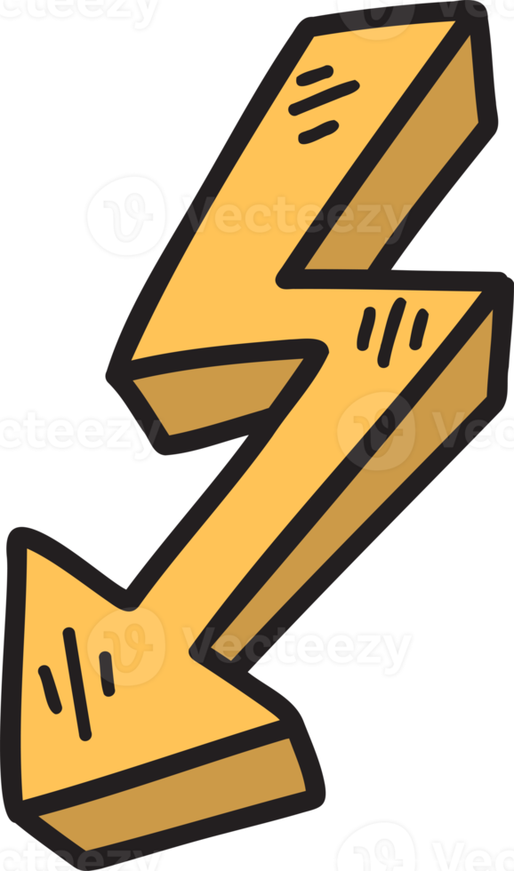 Hand Drawn arrow illustration png