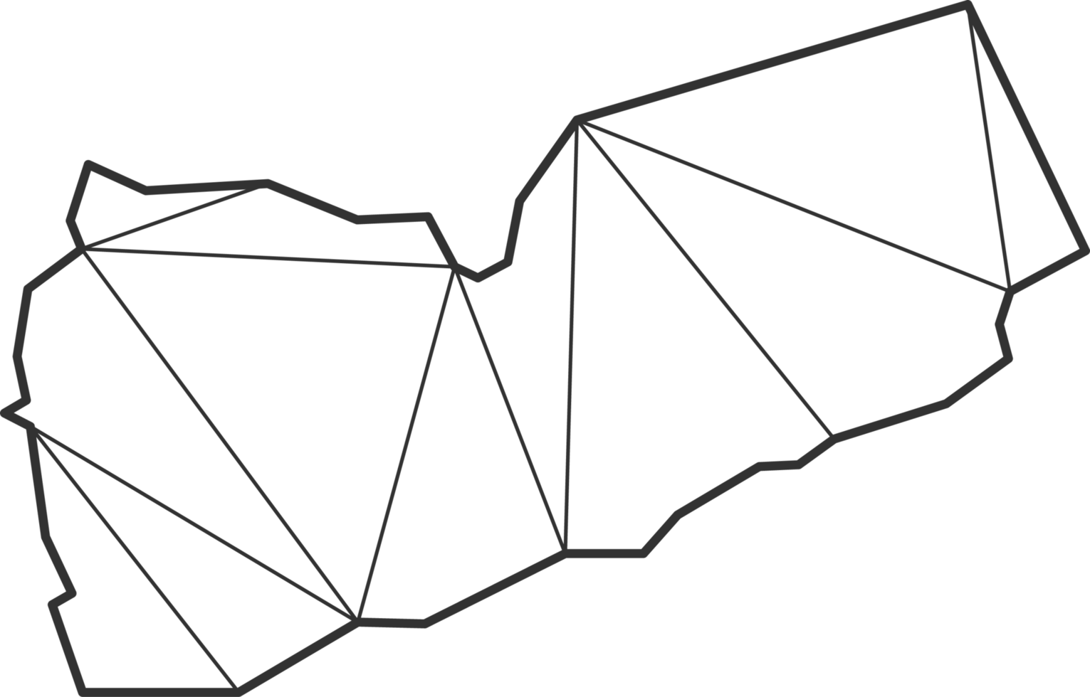 estilo de mapa de triângulos de mosaico do Iêmen. png