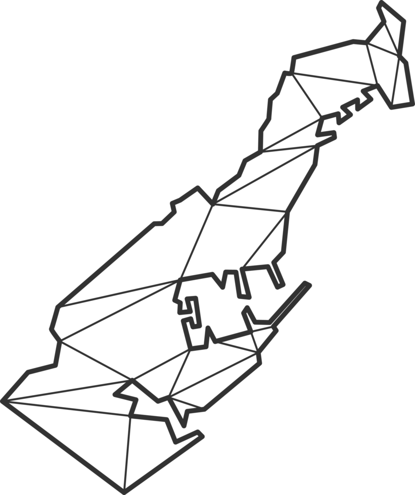 triangles de mosaïque style de carte de monaco. png