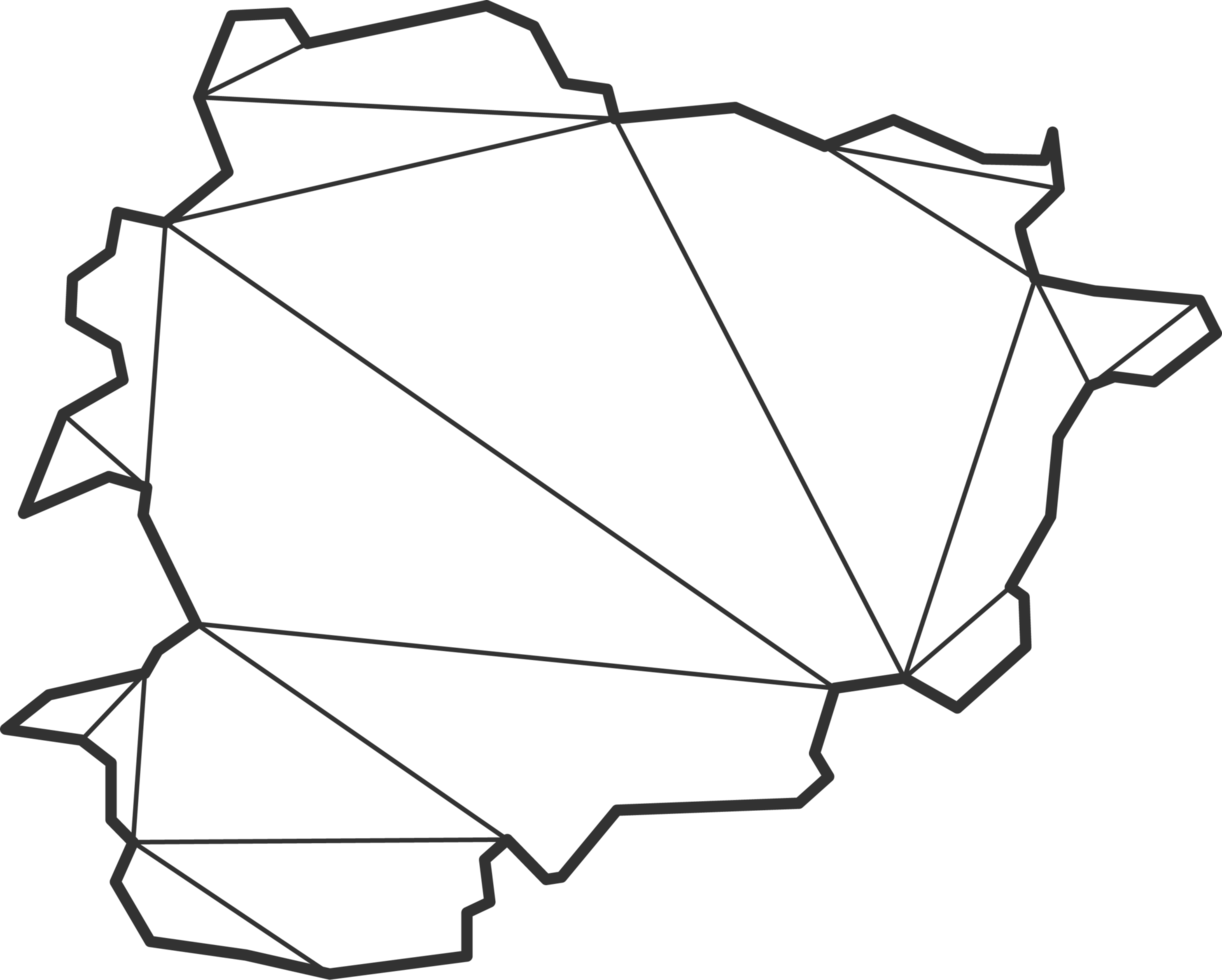 Mosaic triangles map style of Andorra. png