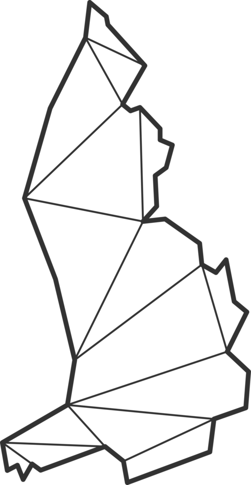 Mosaic triangles map style of Liechtenstein. png