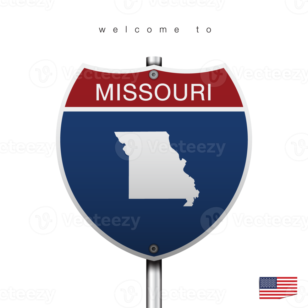 Sign Road America Style with state of American png