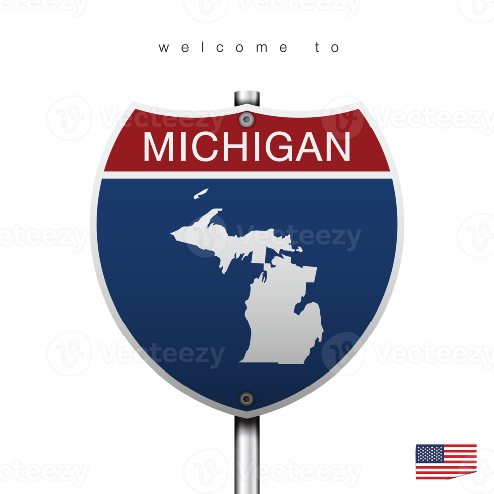 Sign Road America Style with state of American png