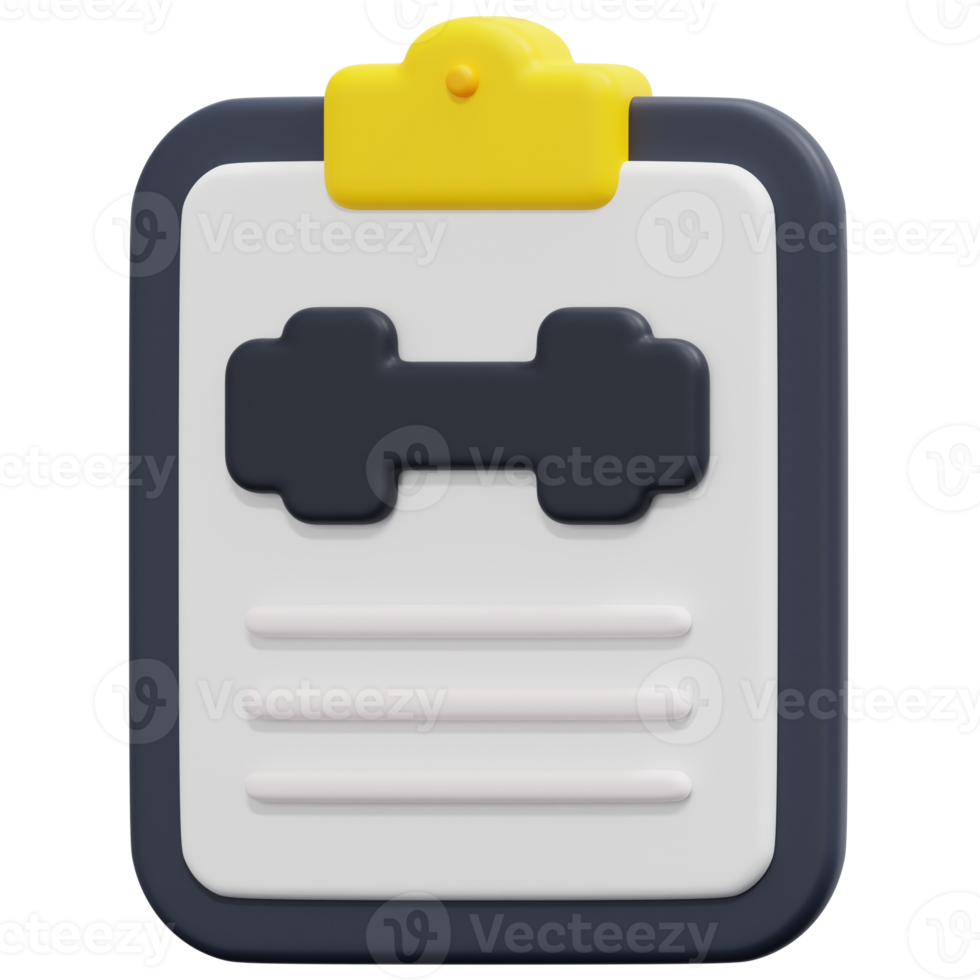 workout 3d render icon illustration png
