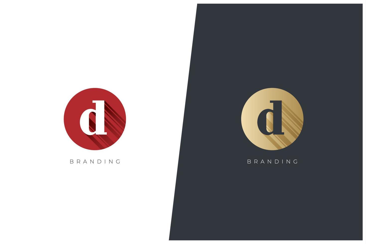 D Letter Logo Vector Concept Icon Trademark. Universal D Logotype Brand