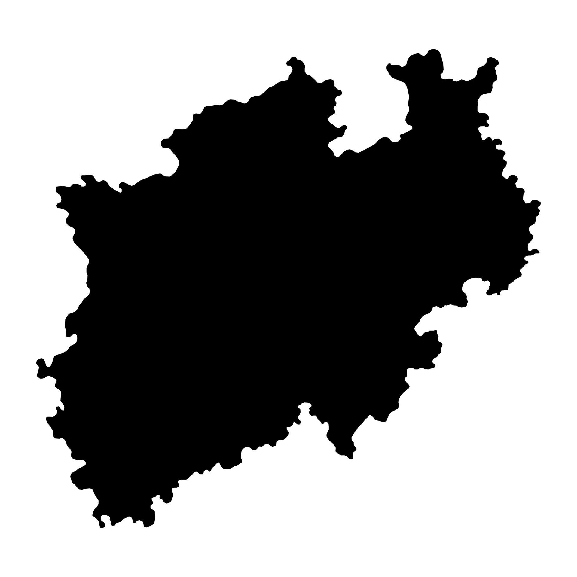 North Rhine Westphalia map. Vector illustration. 11734181 Vector Art at 