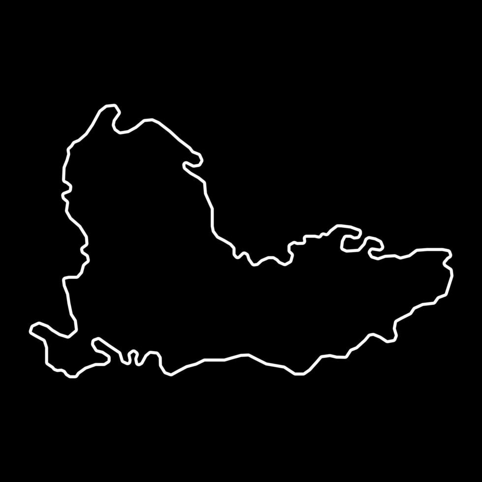 Southeast England, UK region map. Vector illustration.