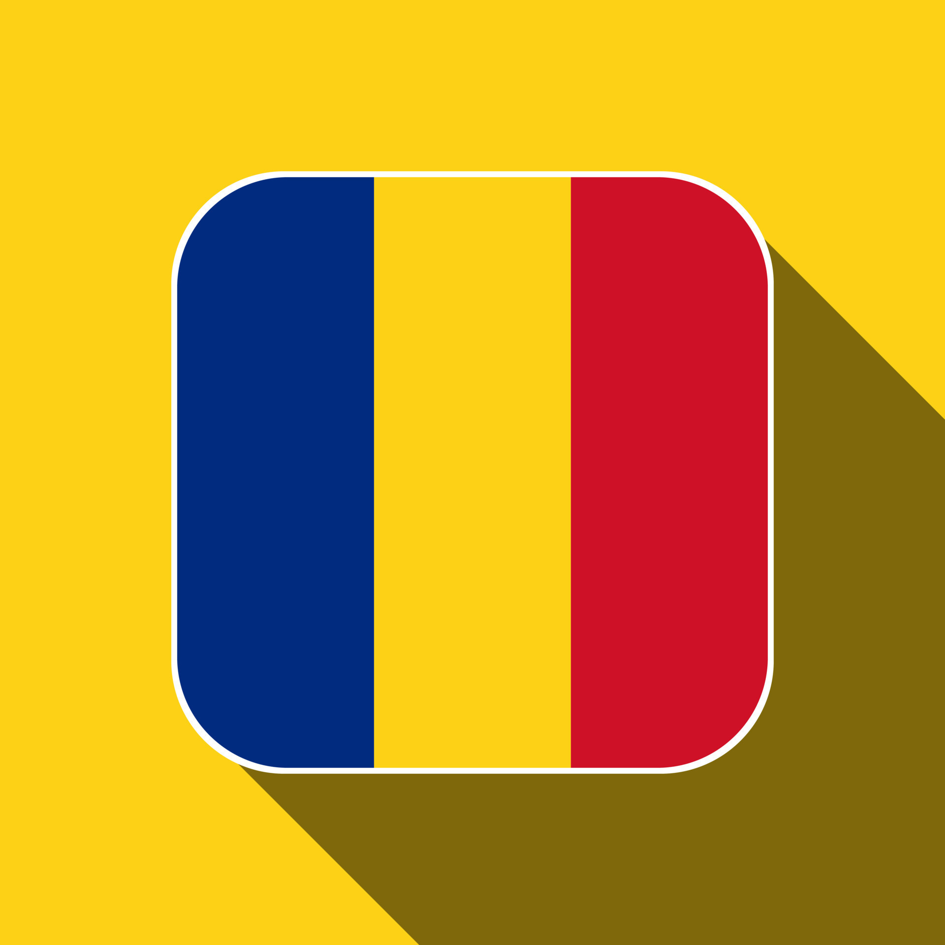 Romania flag, official colors. Vector illustration. 11734218 Vector Art