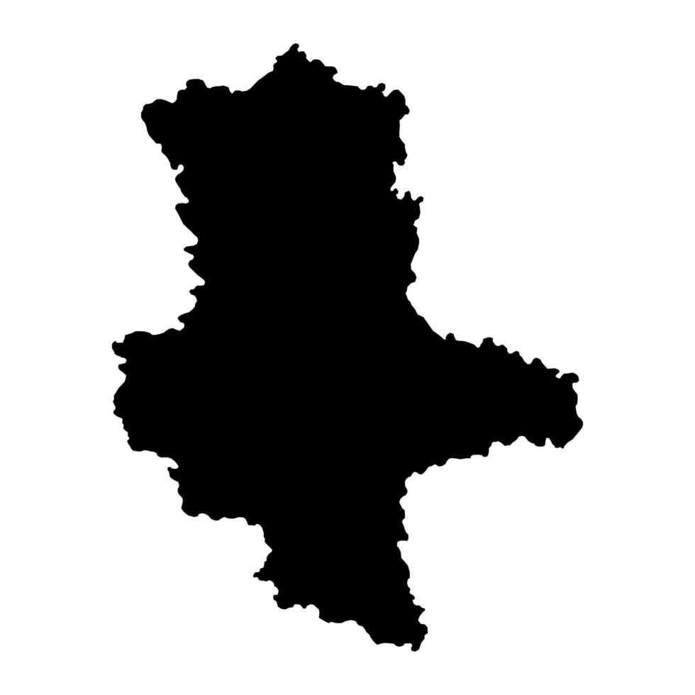 Saxony Anhalt state map. Vector illustration.