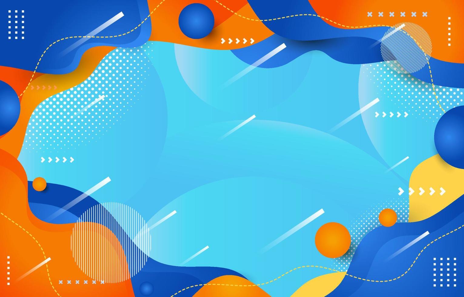 Elegant Blue and Orange Background vector