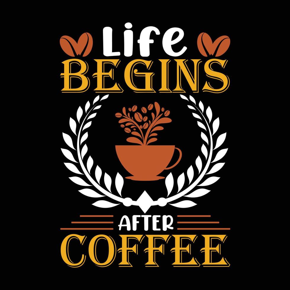 coffee t shirt design vector