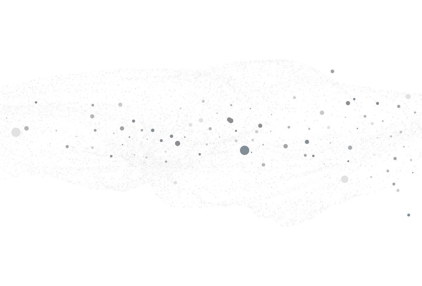 Cloud of confetti, light silver glitter round vector