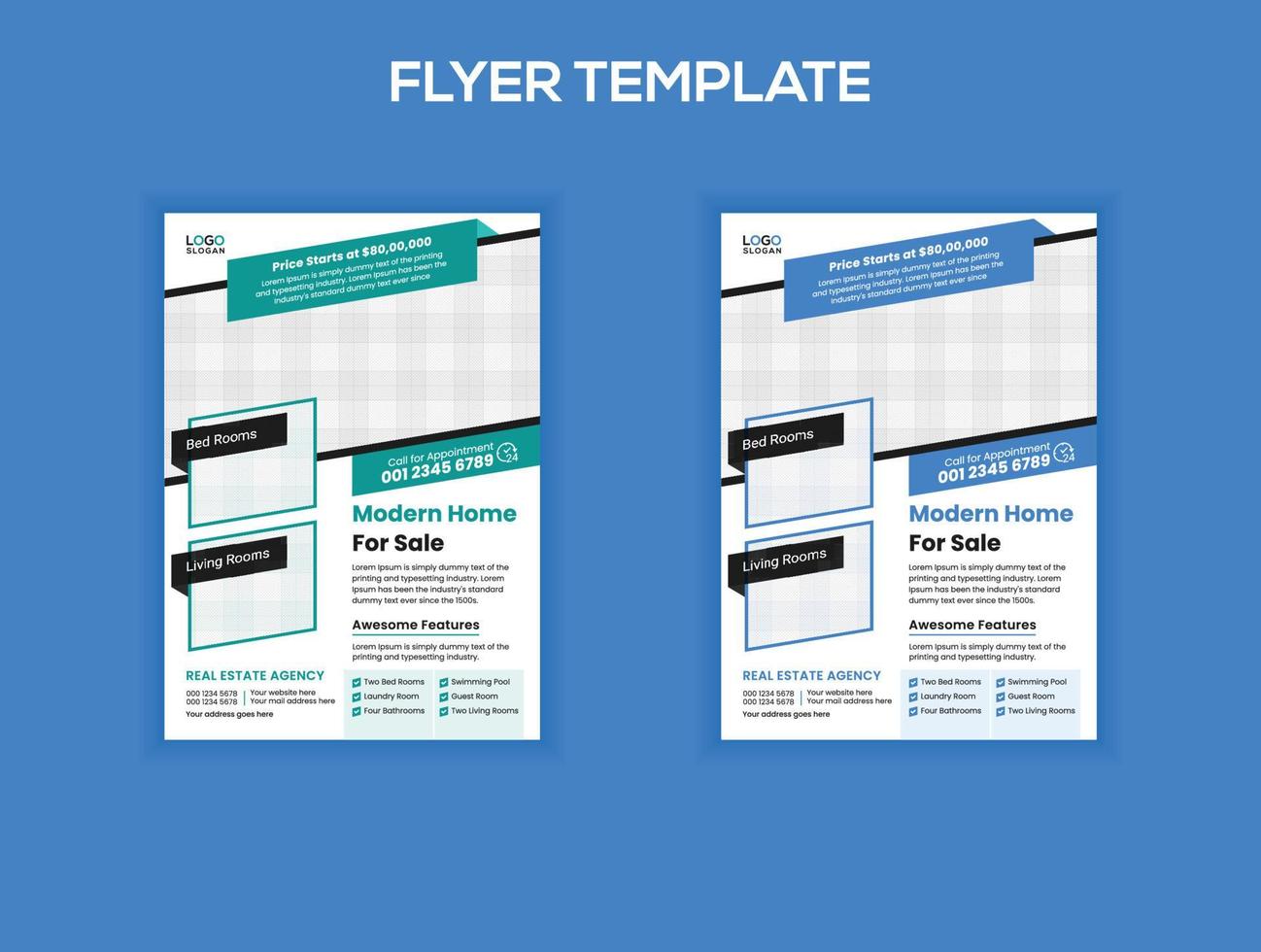 Modern home sale flyer template 11735381 Vector Art at Vecteezy Modern home sale flyer template 11735381 Vector Art at Vecteezy