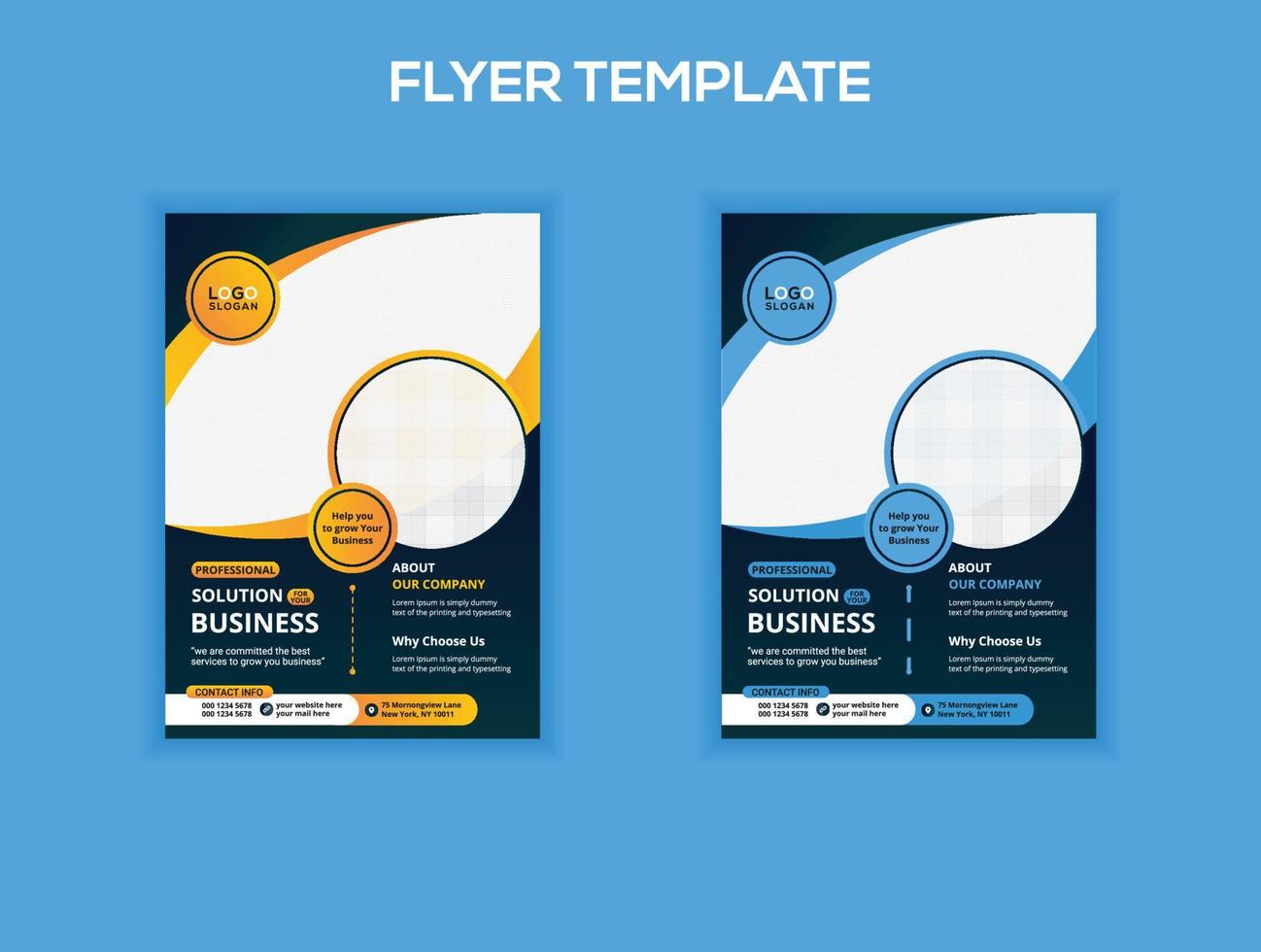 Creative business flyer template vector