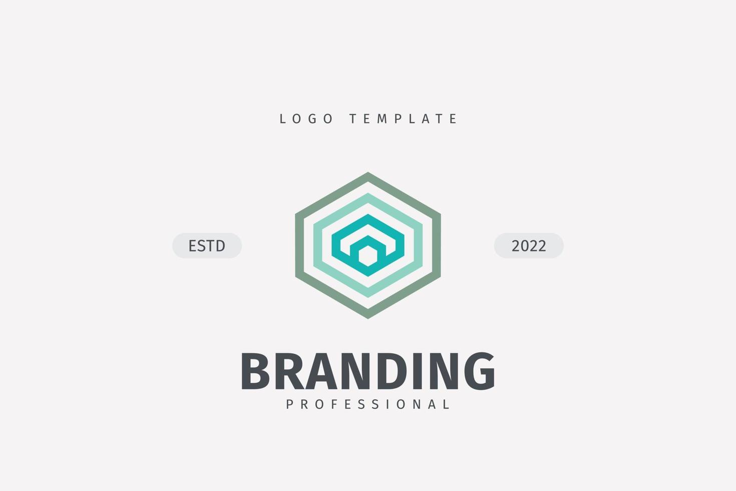 Hexagon Trade Marketing Trading Networking Vector Logo Concept