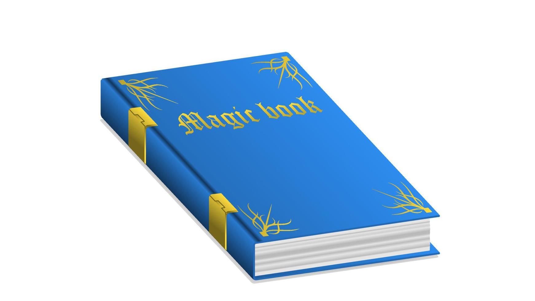 The Blue Book of Magic with the title vector